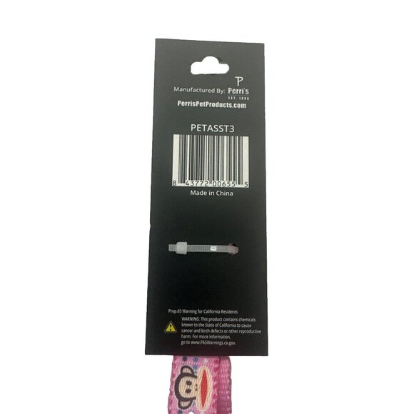Perri's Dog Collar Paul Frank Monkey pink adjustable NWT Medium - Picture 6 of 6